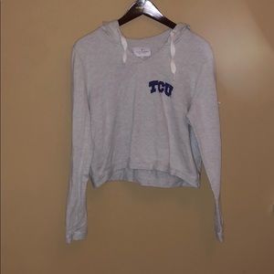 Cropped TCU hoodie